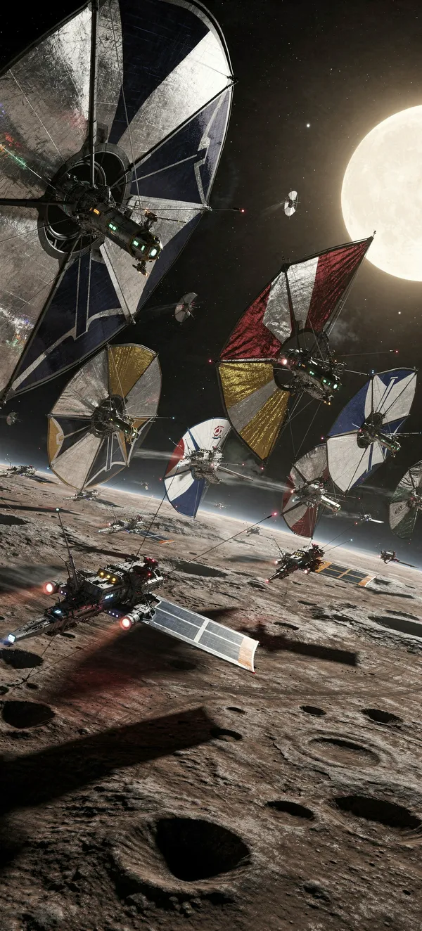 Solar Sail Race Near Mercury