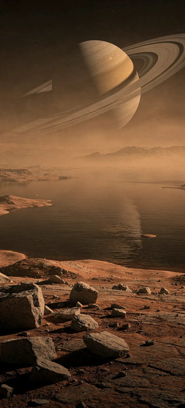 Saturn Opposition 2026: Saturn from Titan
