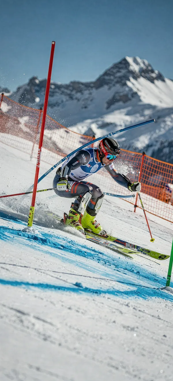 Alpine Ski Racing Downhill