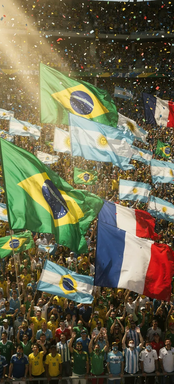Football Stadium Flags Wallpaper