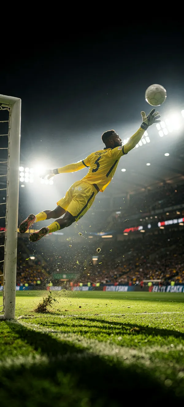 Goalkeeper Dive Stadium 4K