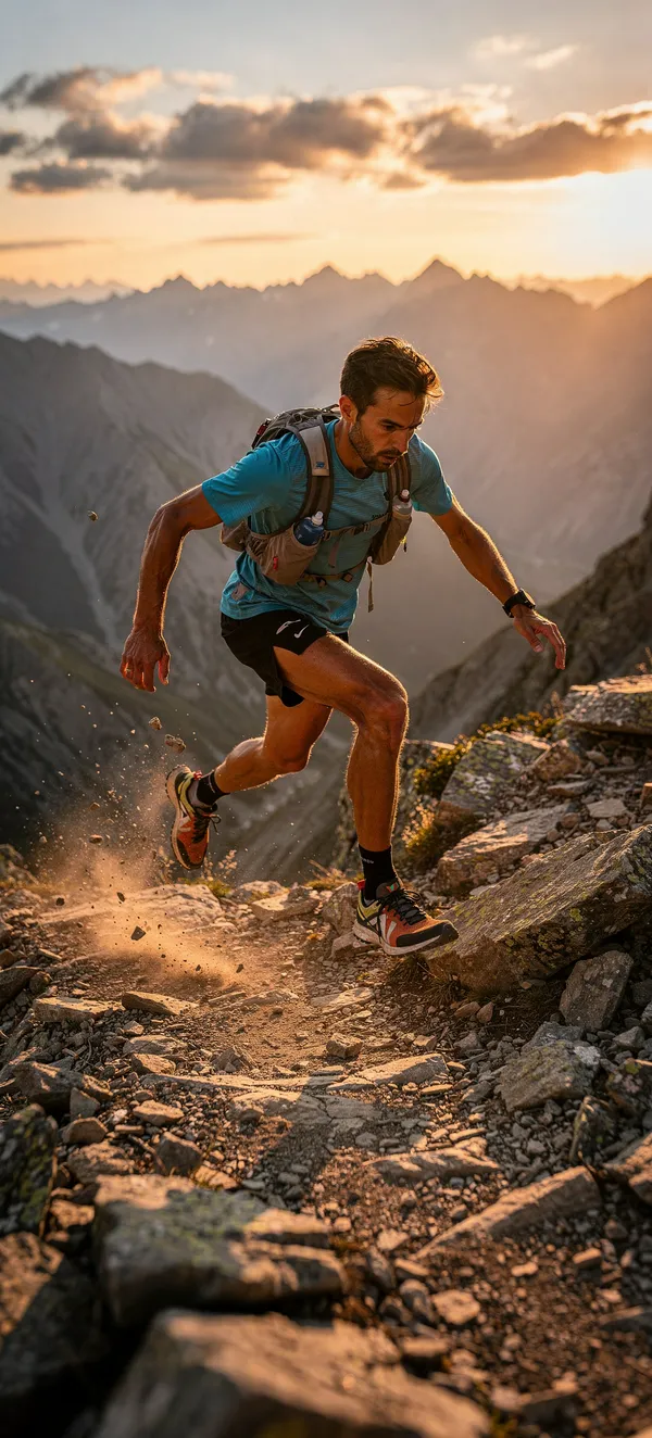 Alpine Trail Runner Sunset