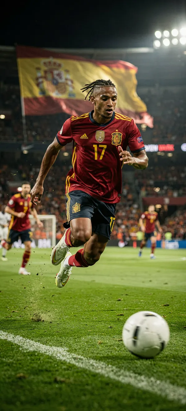 Nico Williams Spain Football Wallpaper