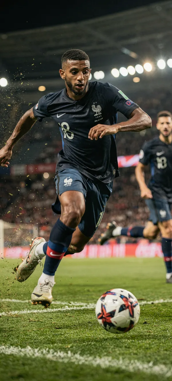 Ousmane Dembele France Dribbling Wallpaper