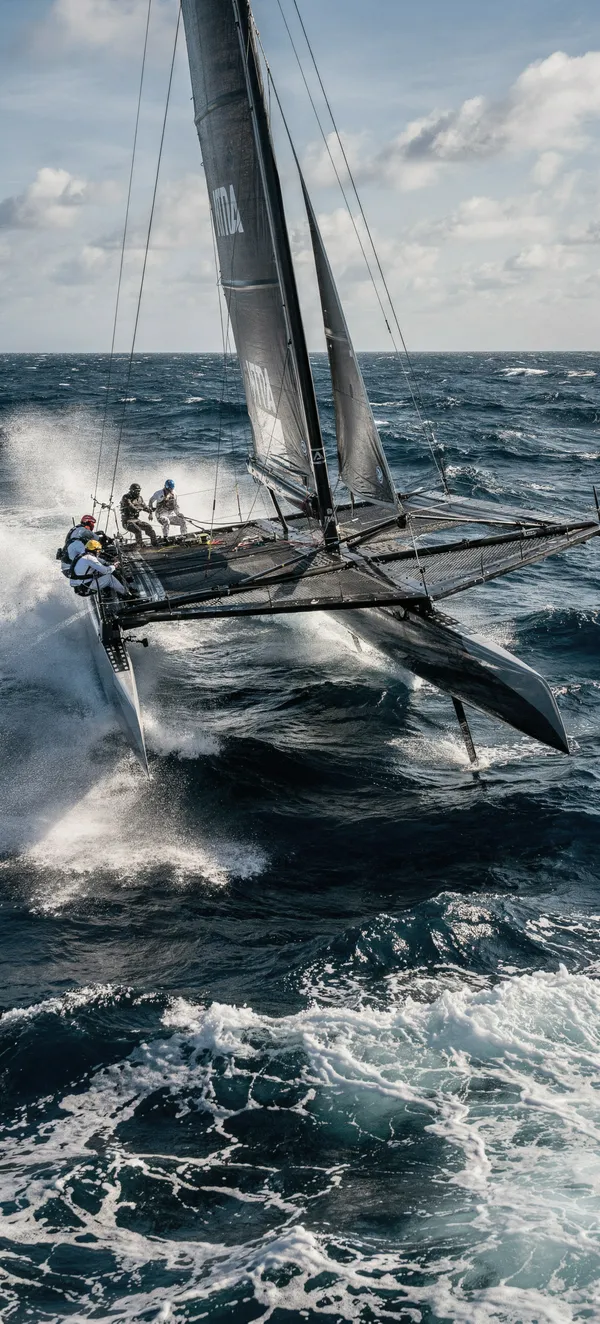 Foiling Catamaran Racing