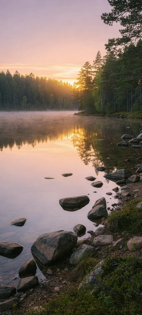 Finnish Lakeside Sunset