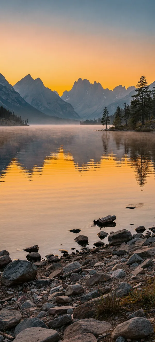 Mountain Lake Sunset