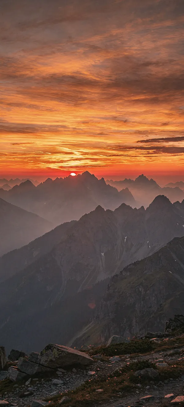 Mountain Sunset Horizon