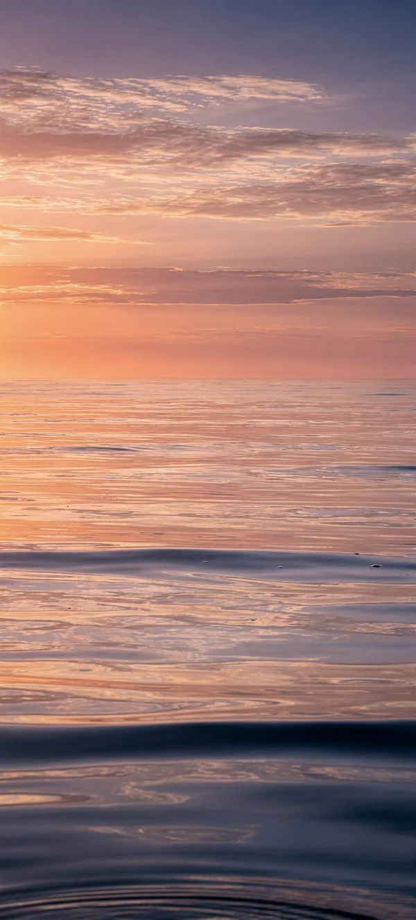 Ocean Sunset Panorama — Home screen