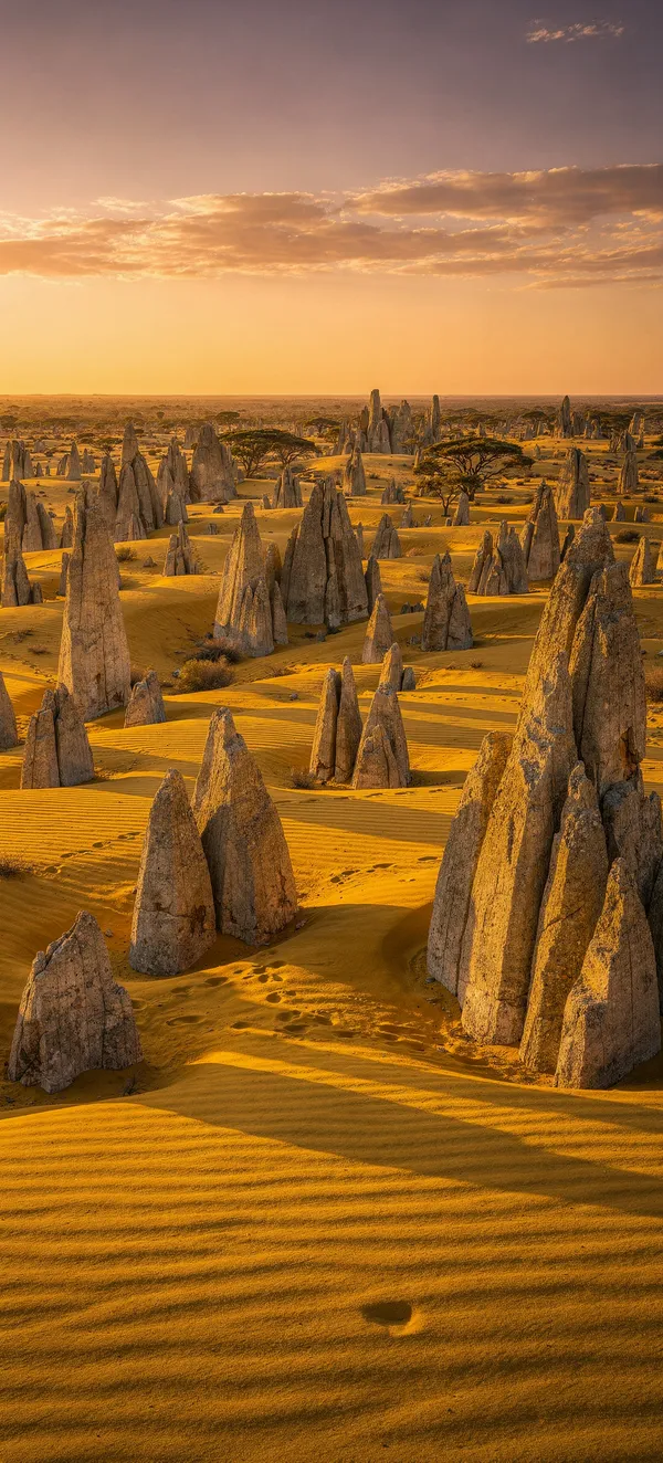 Pinnacles Desert Golden Hour