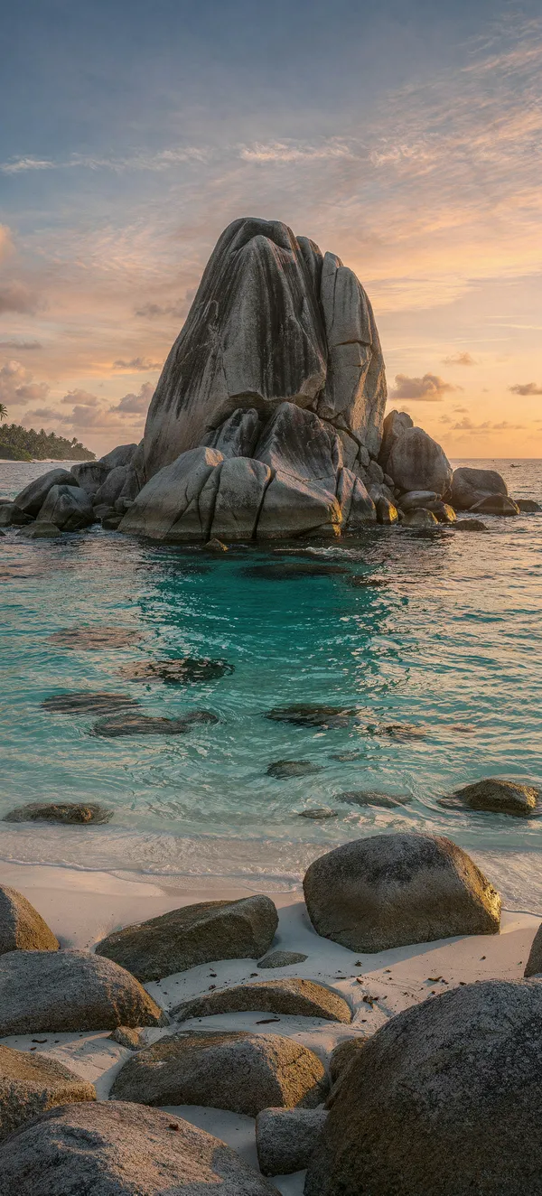 Seychelles Granite Tor Sunset