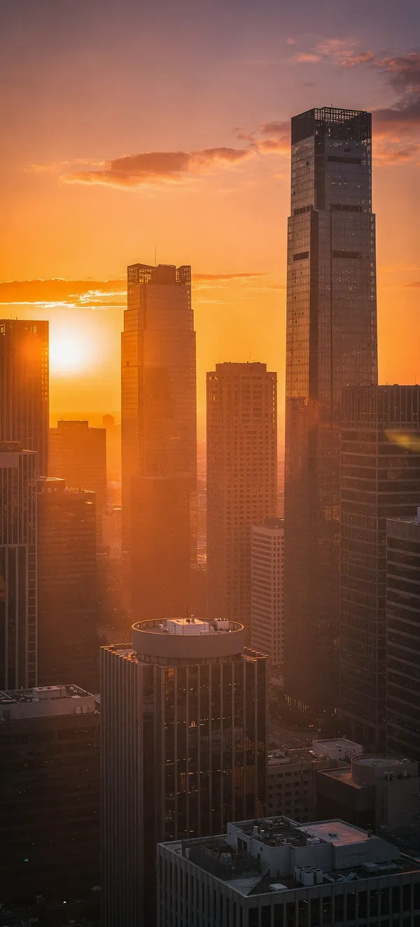 Urban Sunset Skyline