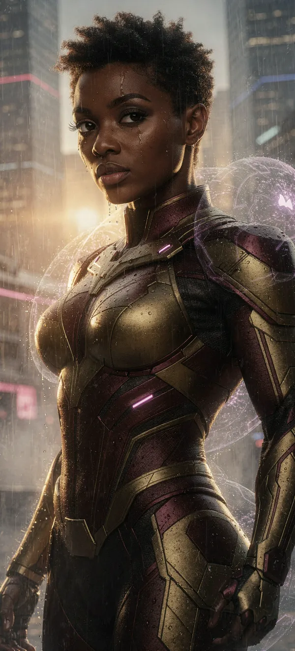 African Superhero Nanotech Armor