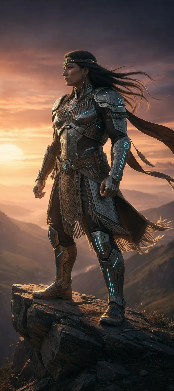 Indigenous Techno Hero Sunset