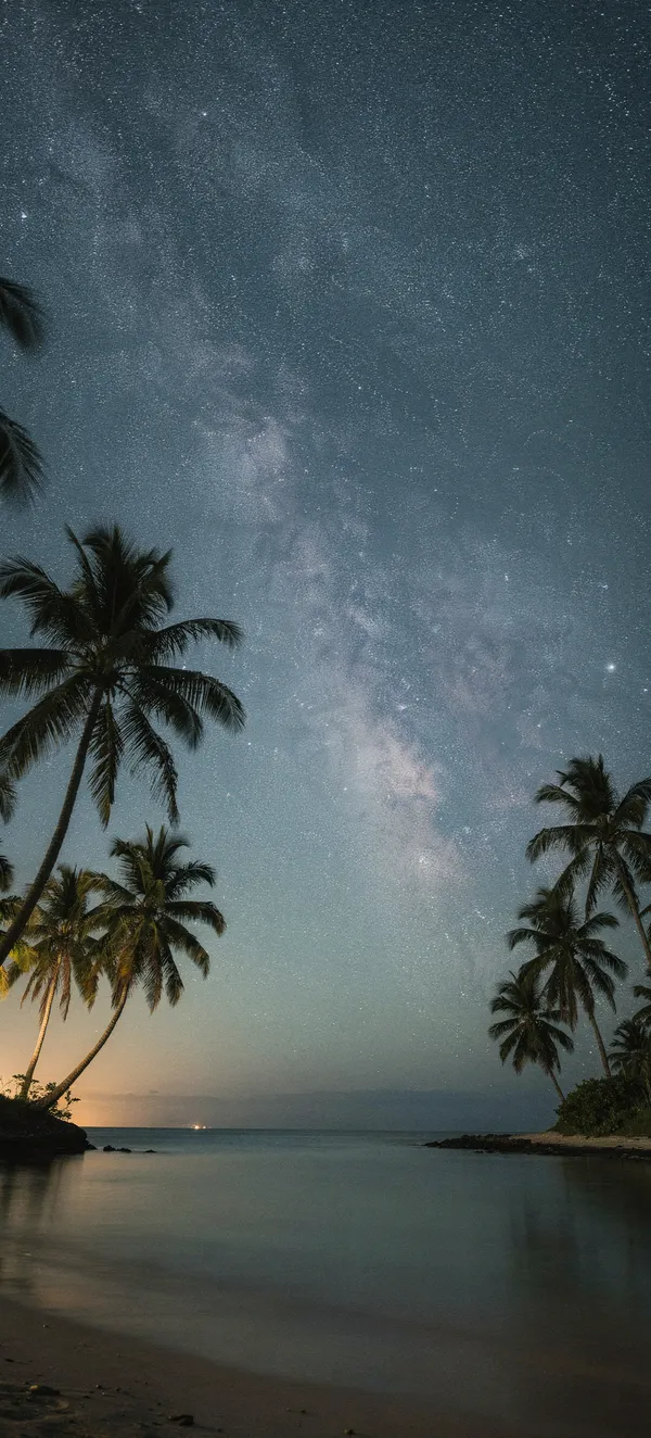Tropical Starry Night Ocean