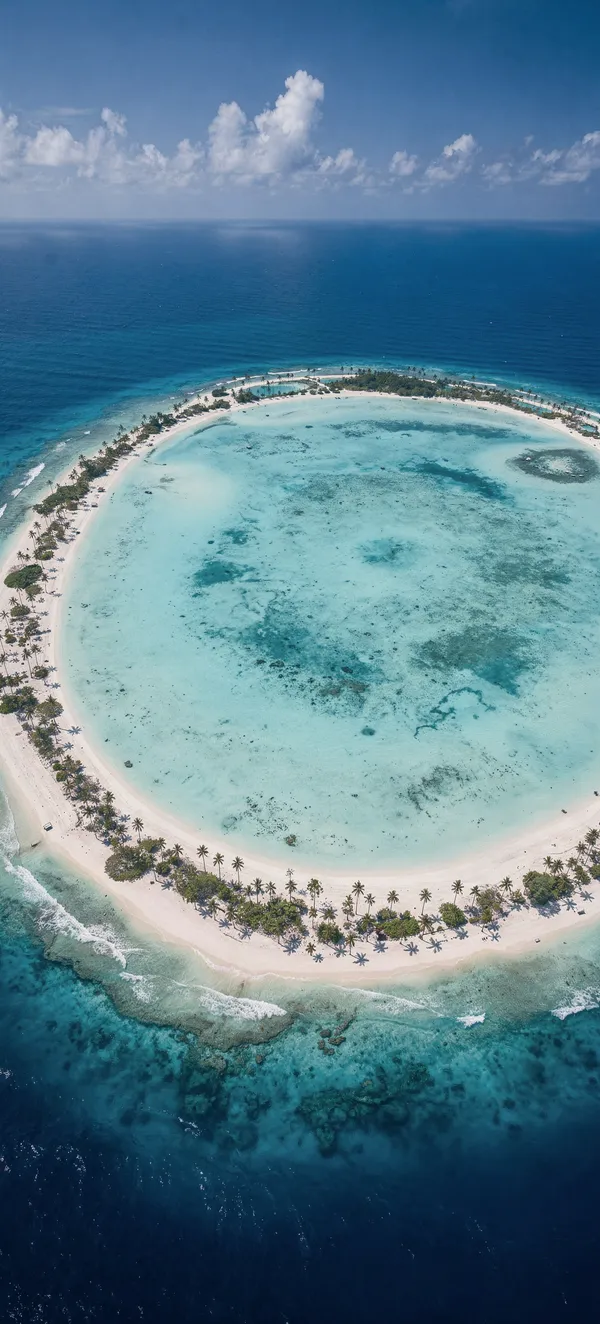 Tikehau Atoll Aerial View