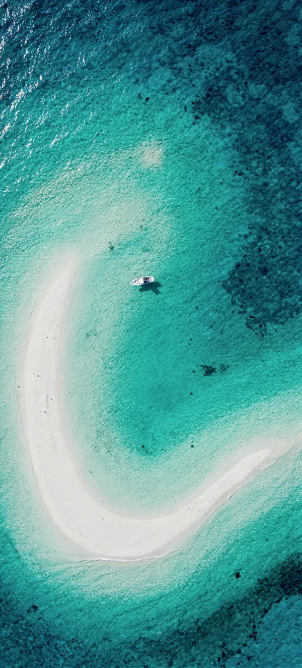 Tropical Lagoon Aerial View