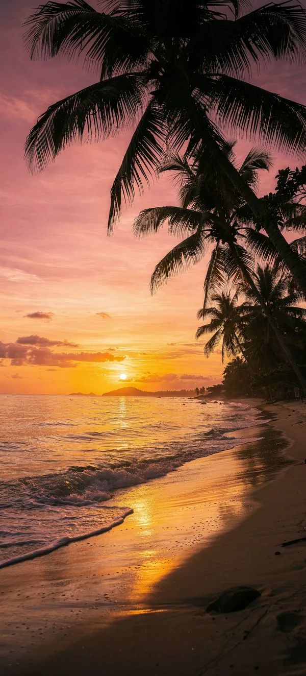 Tropical Sunset Beach