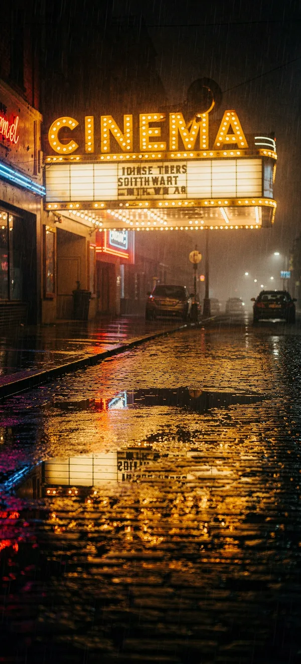 Retro Cinema Marquee
