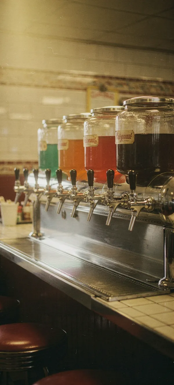 Retro Soda Fountain Counter
