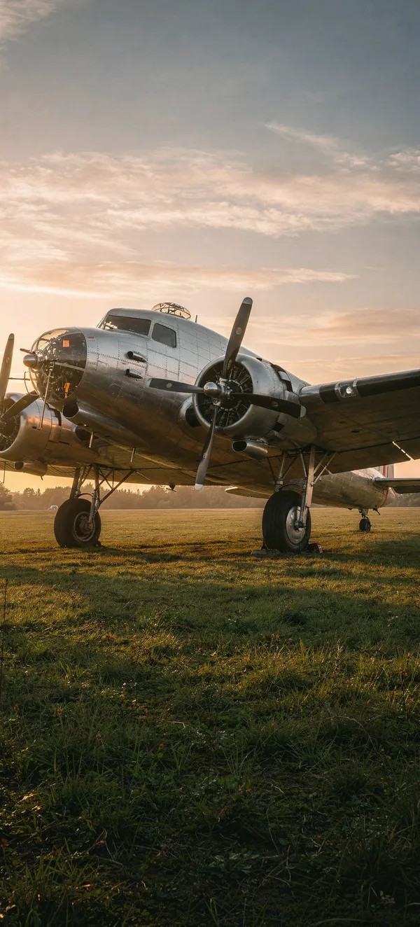 1937 Silver Airliner Sunset