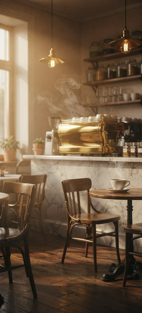 Vintage Coffeehouse Interior