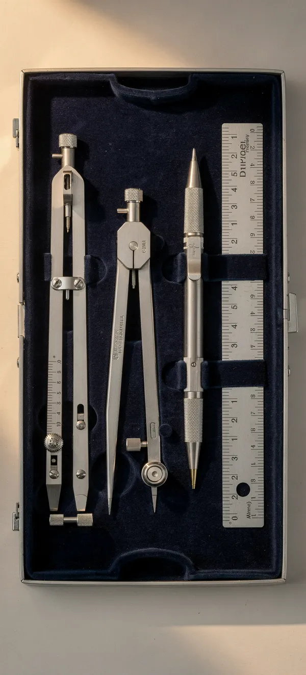 Vintage Drafting Compass Set