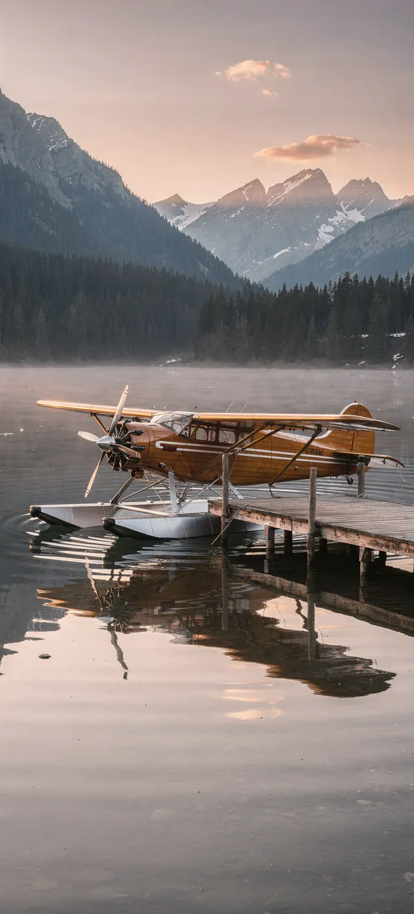 Vintage Floatplane Sunrise