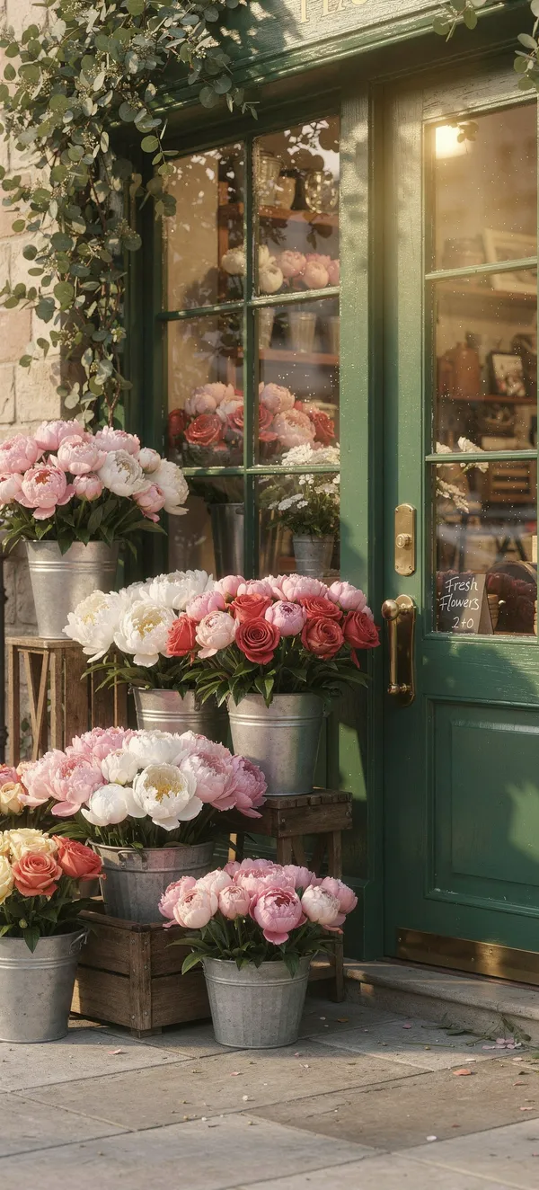 Vintage Flower Shop Storefront