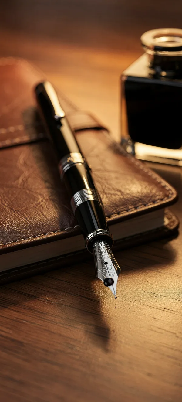 Vintage Fountain Pen & Journal