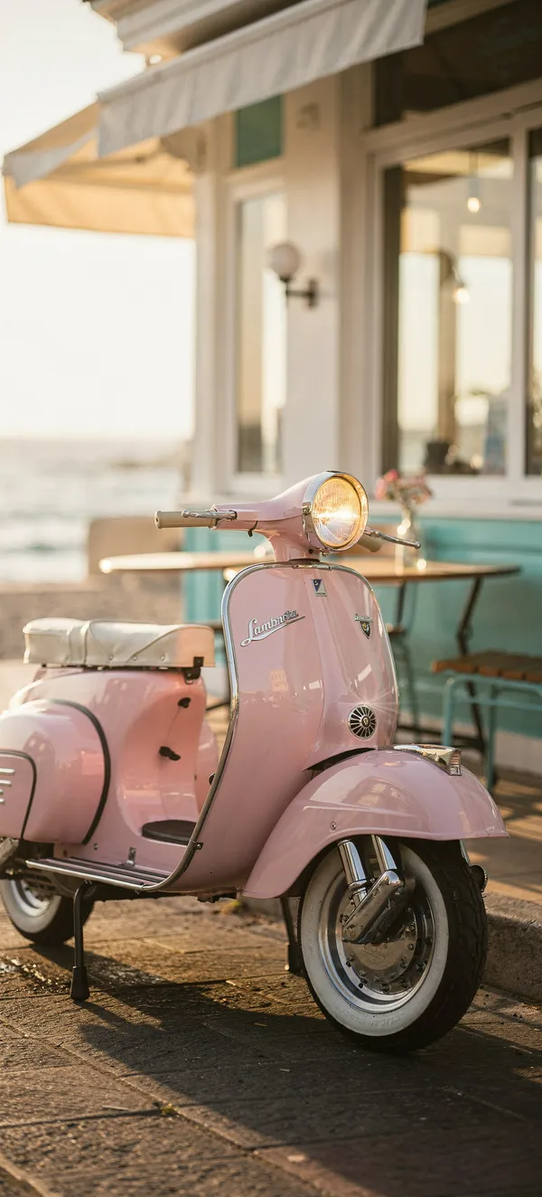 Vintage Lambretta Seaside Café
