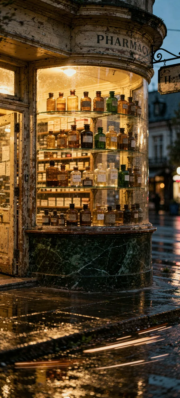 Vintage Pharmacy Storefront