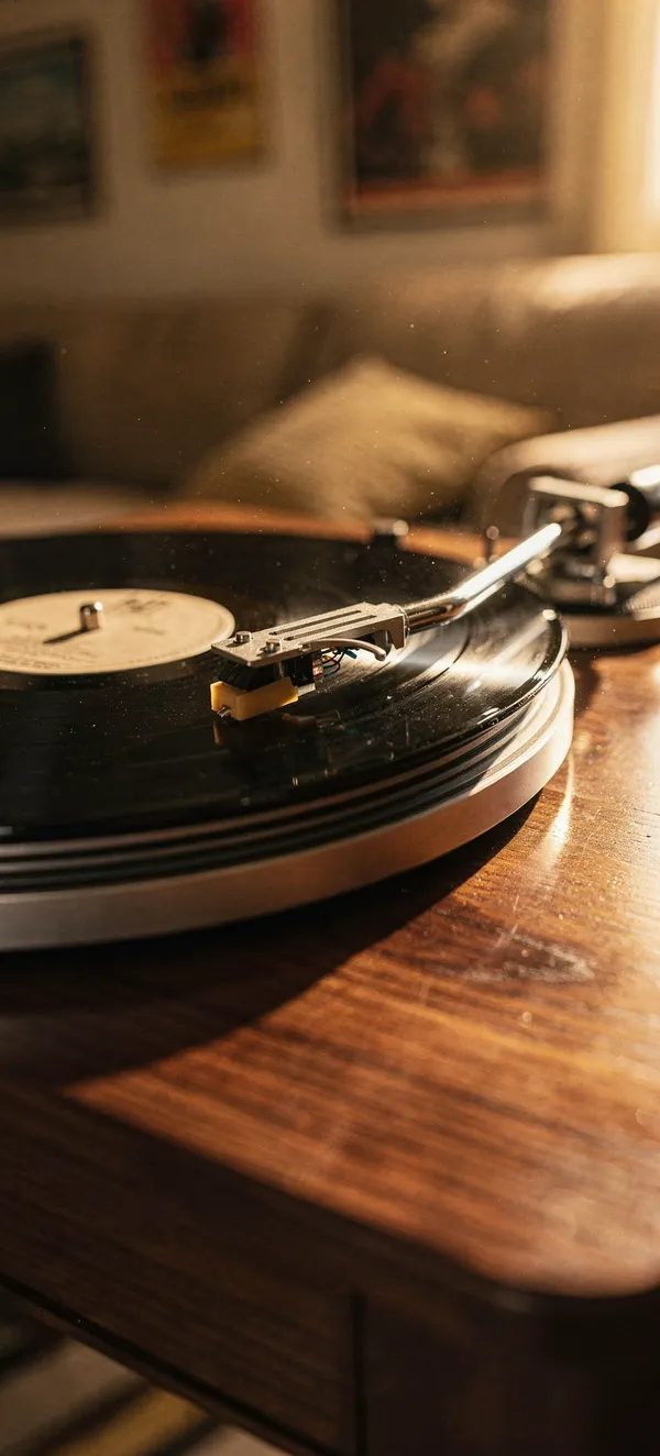 Vintage Record Player Wallpaper